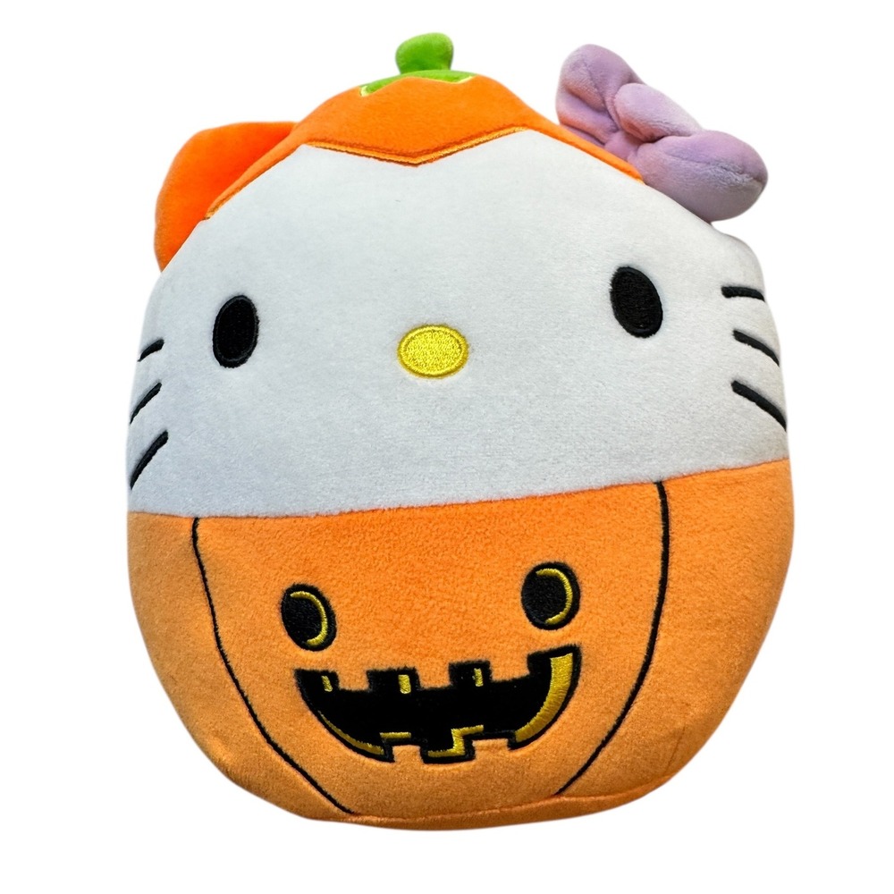 Hello Kitty Sanrio Pumpkin Squishmallow Plush Halloween Jazwares 2024